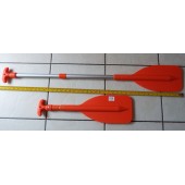 2x Telescopic orange Emergency Boat Paddles / oars